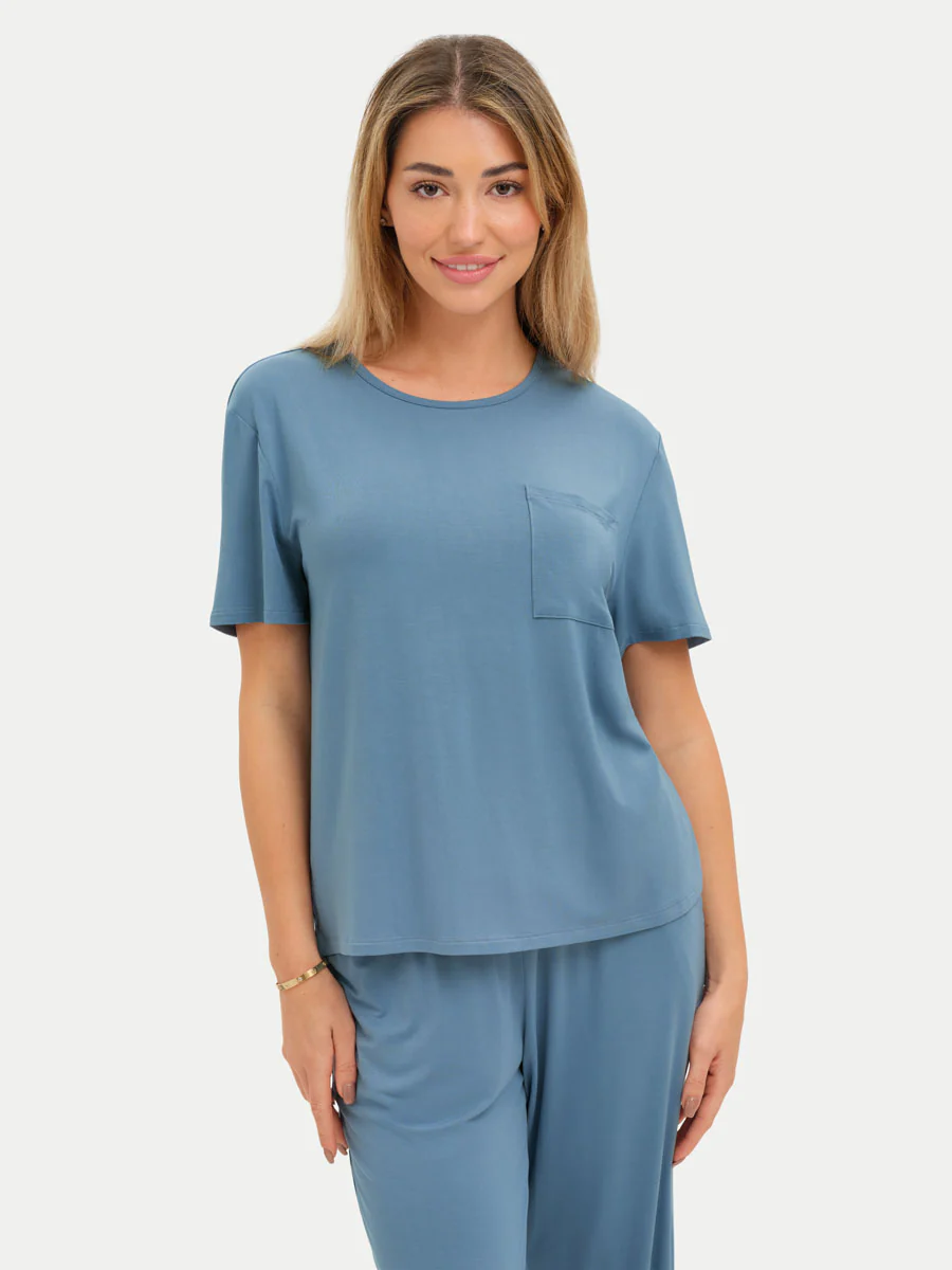 Short Sleeve Bamboo Relaxed Tee - Image 55