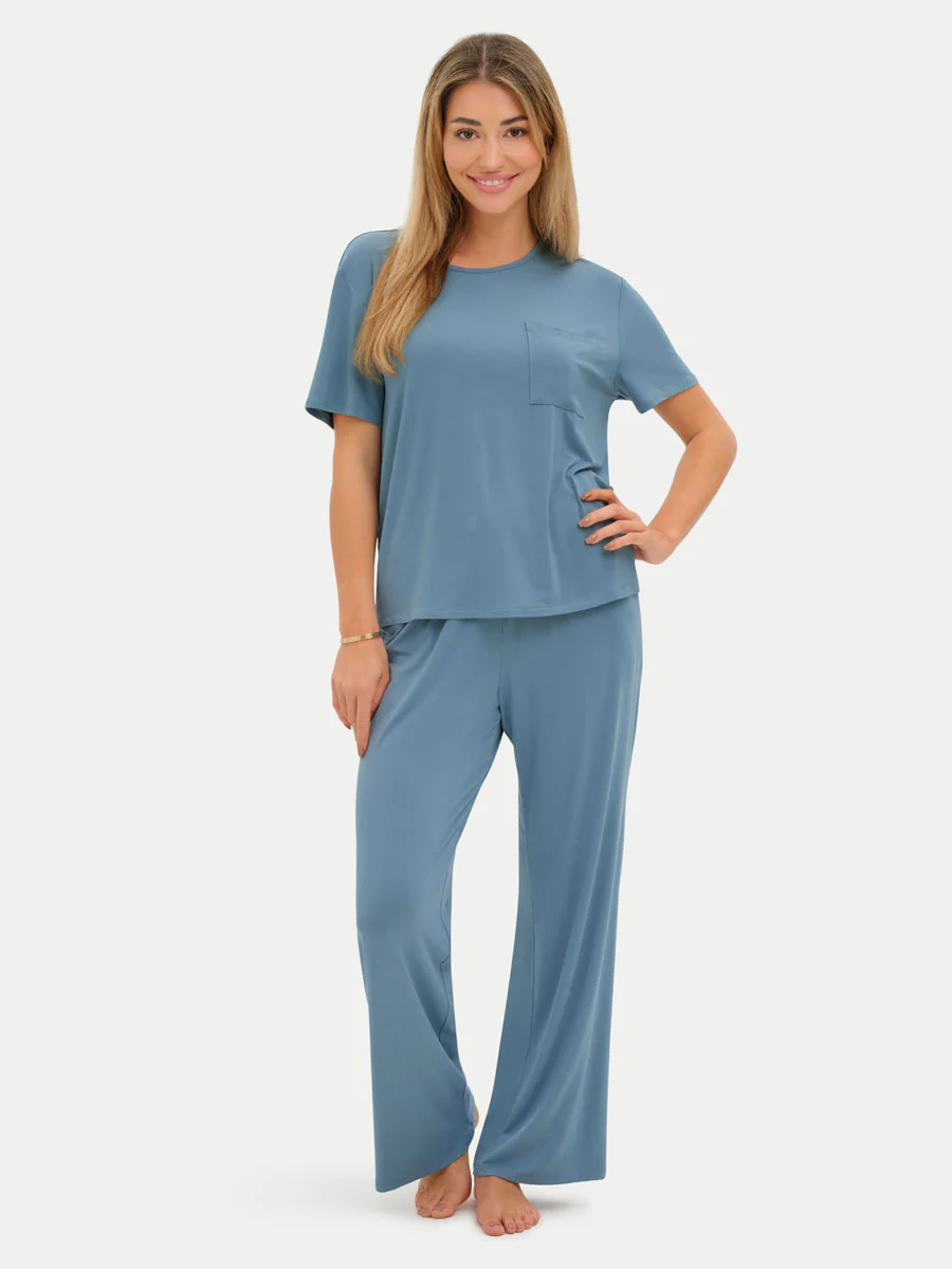 Short Sleeve Bamboo Relaxed Tee - Image 58