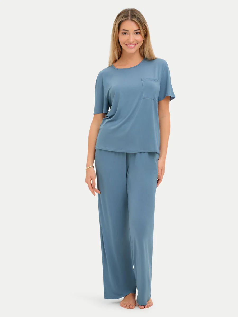 Short Sleeve Bamboo Relaxed Tee - Image 59