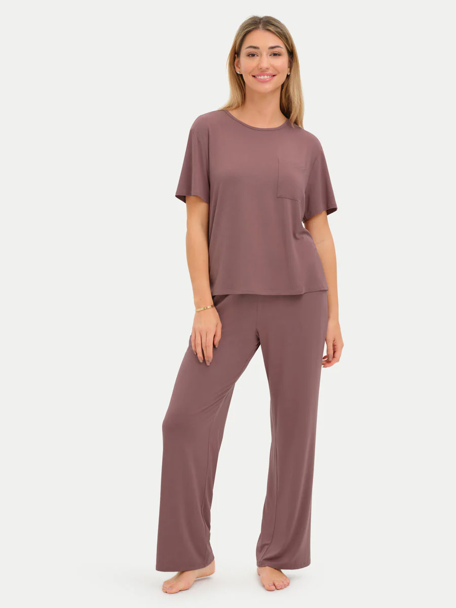 Short Sleeve Bamboo Relaxed Tee - Image 65