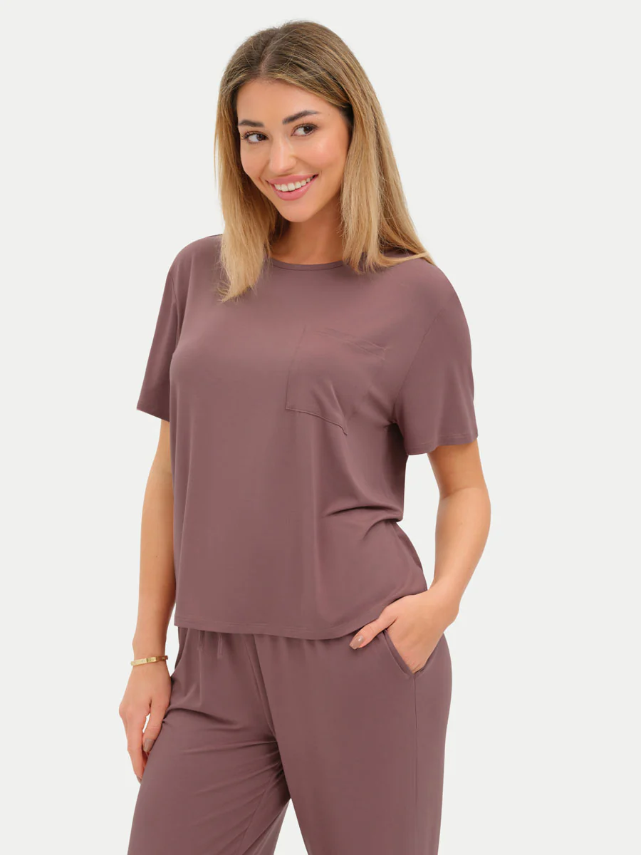 Short Sleeve Bamboo Relaxed Tee - Image 68