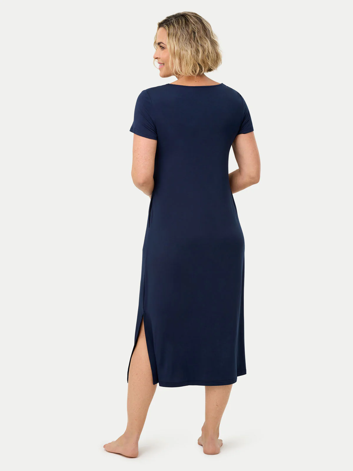 Short Sleeve Long Bamboo Sleepshirt - Image 41