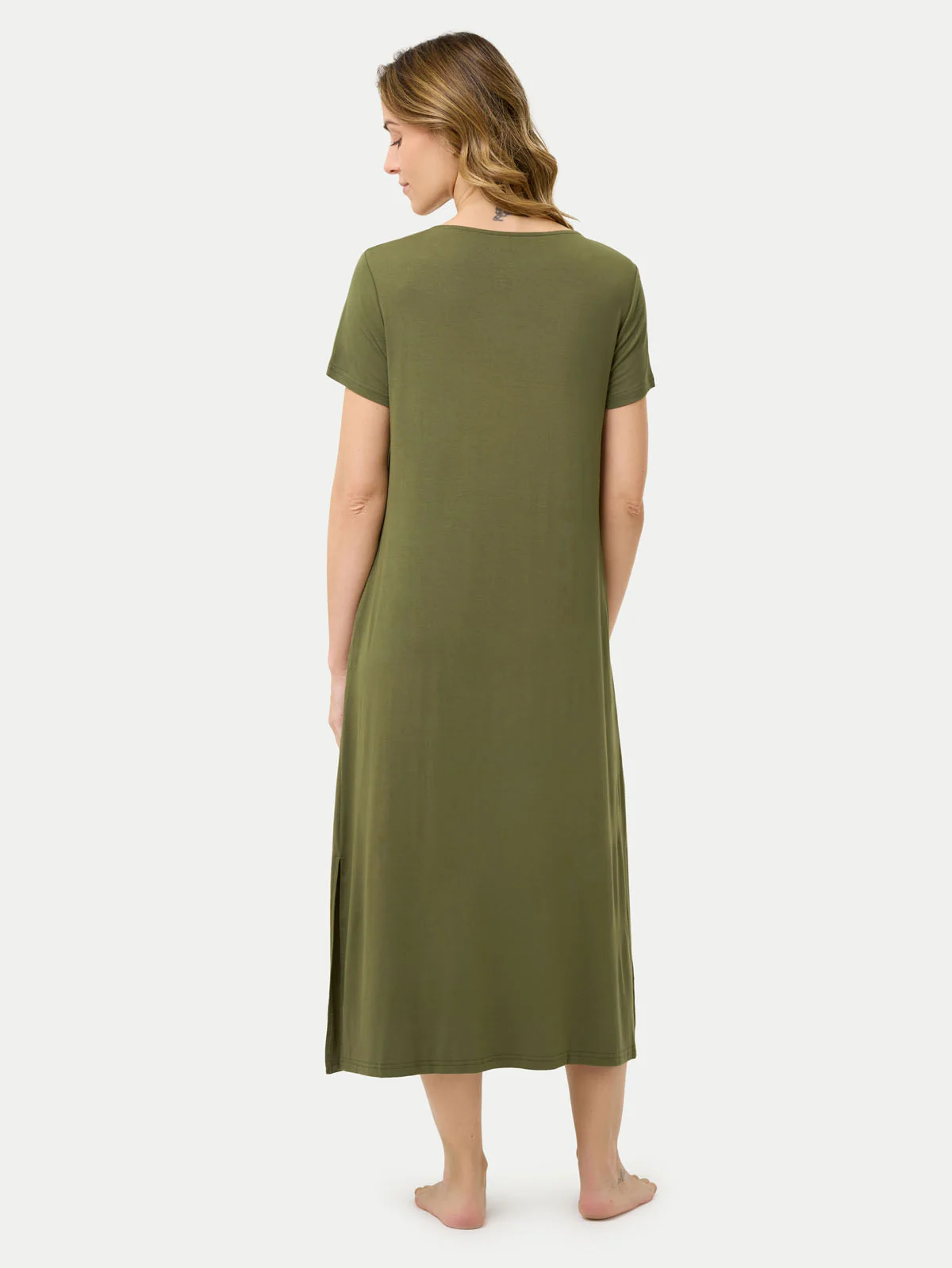 Short Sleeve Long Bamboo Sleepshirt - Image 62