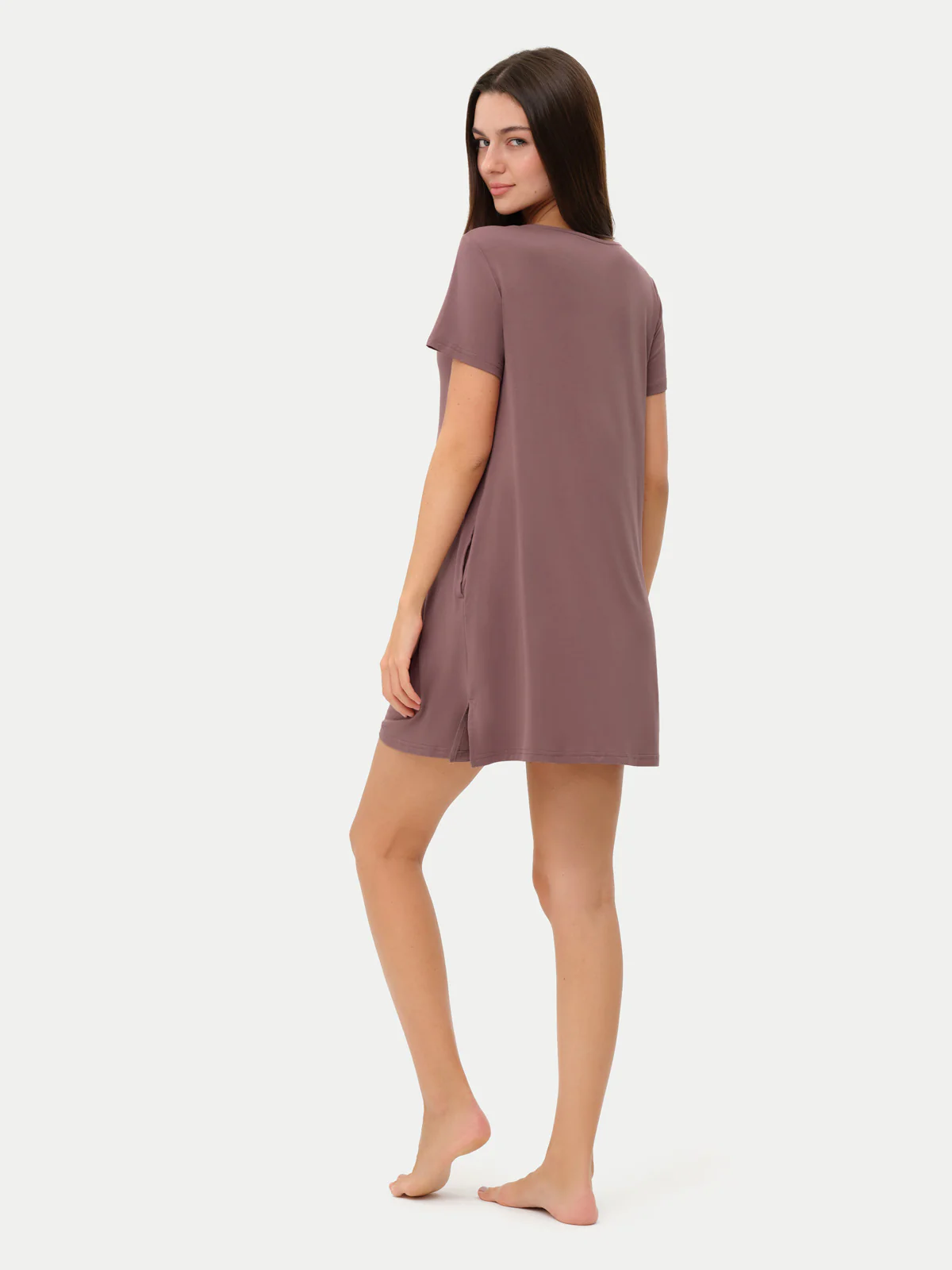 Short Sleeve Short Bamboo Sleepshirt - Image 102