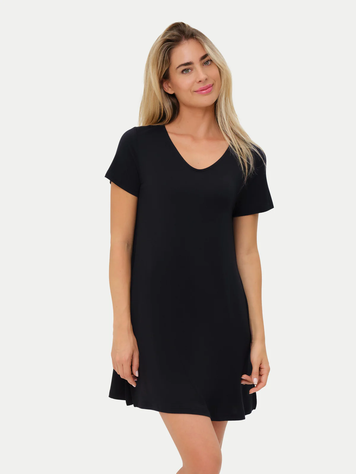 Short Sleeve Short Bamboo Sleepshirt - Image 12