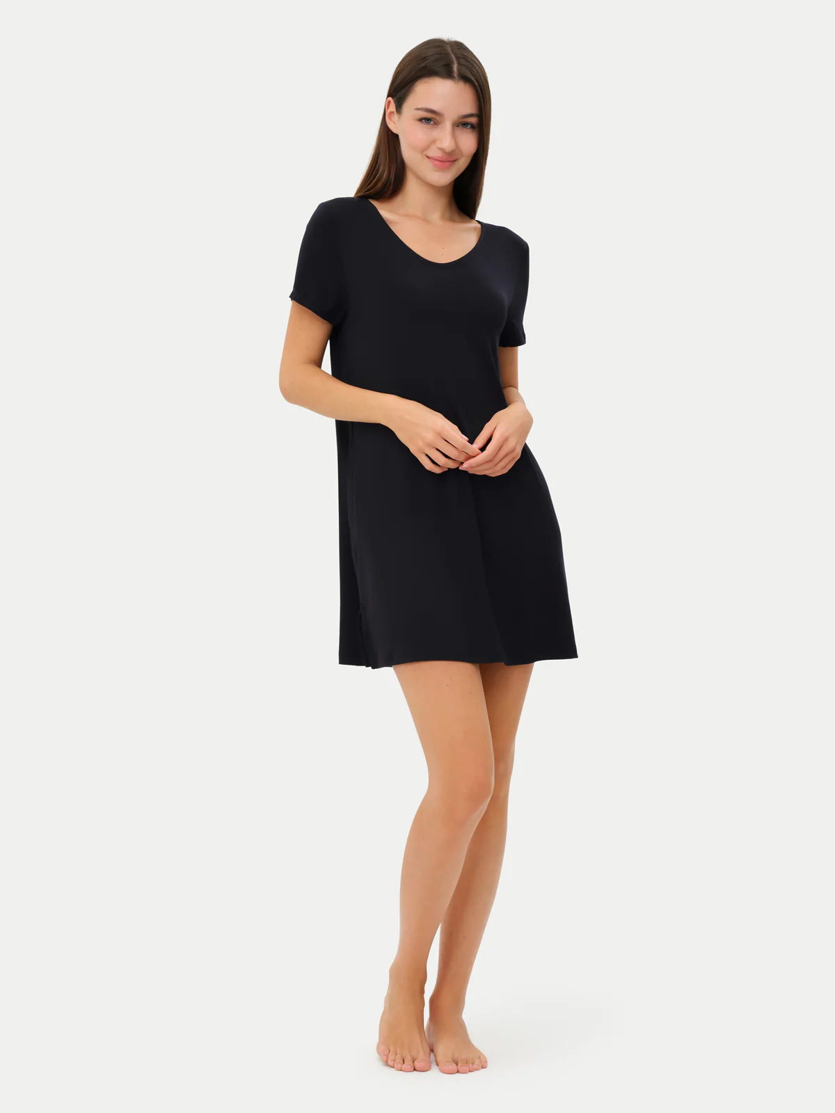 Short Sleeve Short Bamboo Sleepshirt - Image 13