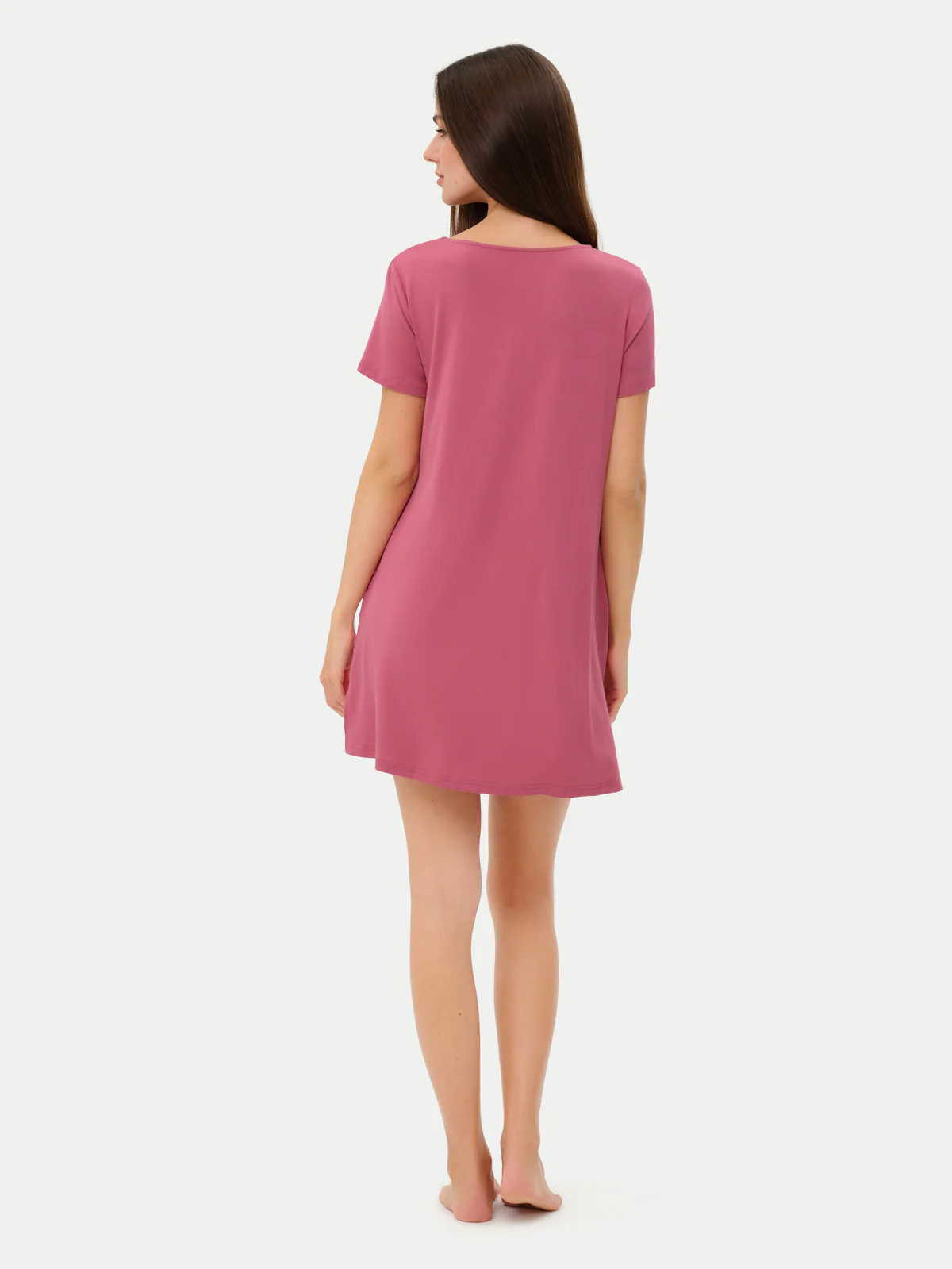 Short Sleeve Short Bamboo Sleepshirt - Image 52