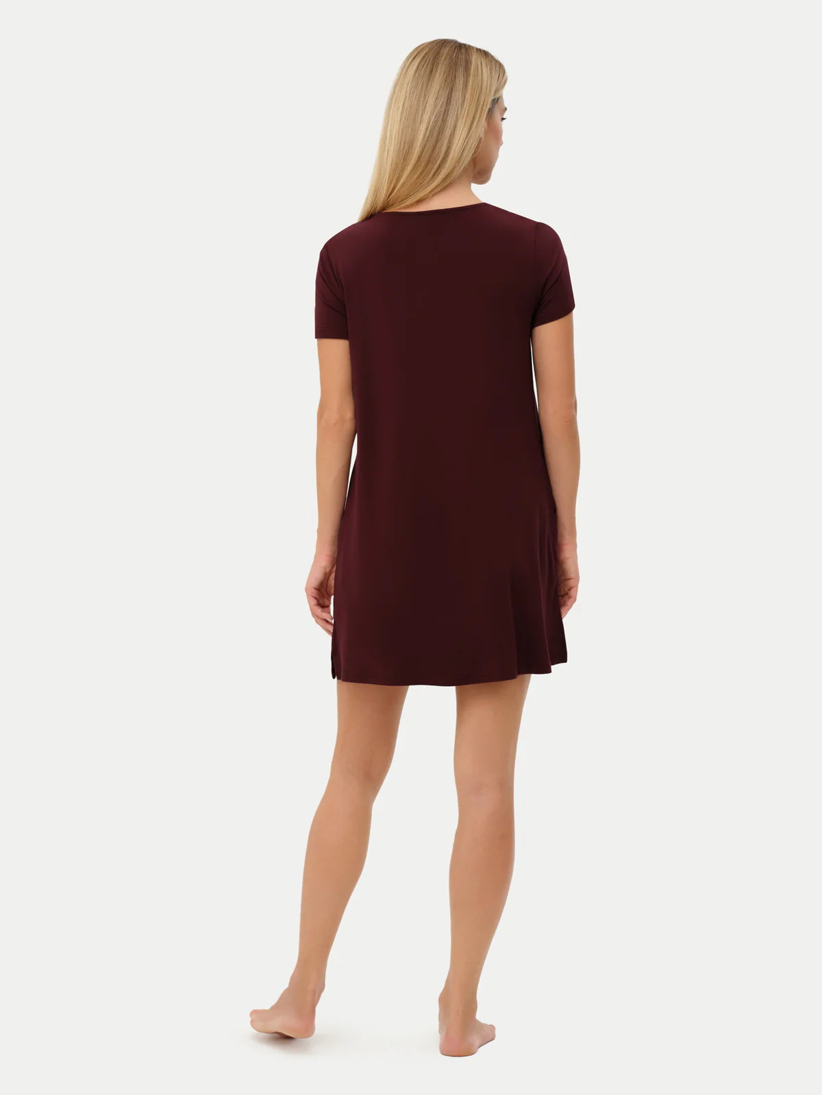 Short Sleeve Short Bamboo Sleepshirt - Image 59