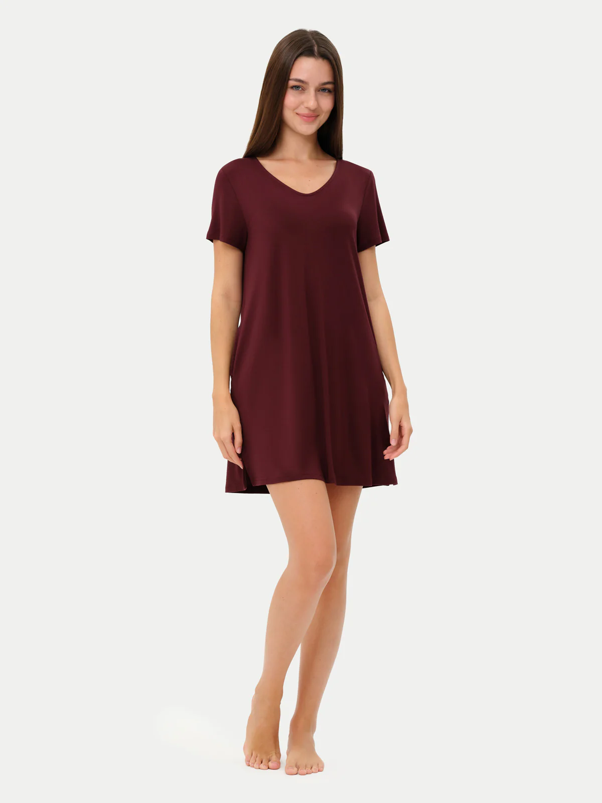 Short Sleeve Short Bamboo Sleepshirt - Image 62