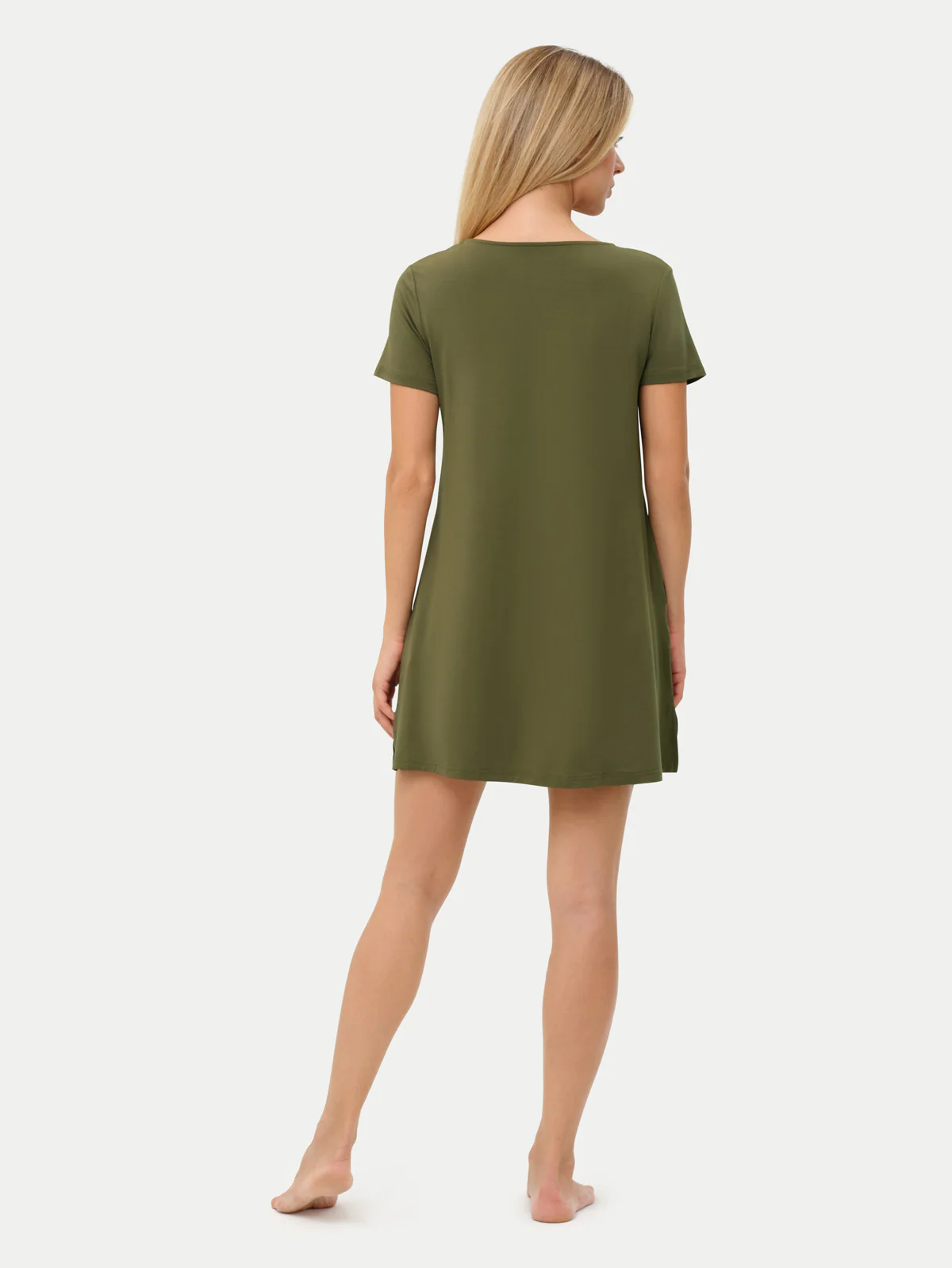 Short Sleeve Short Bamboo Sleepshirt - Image 72