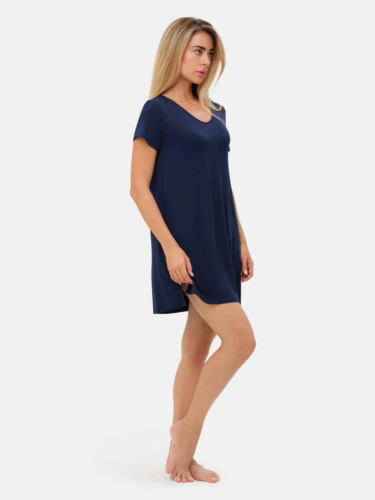 Short Sleeve Short Bamboo Sleepshirt - Image 83