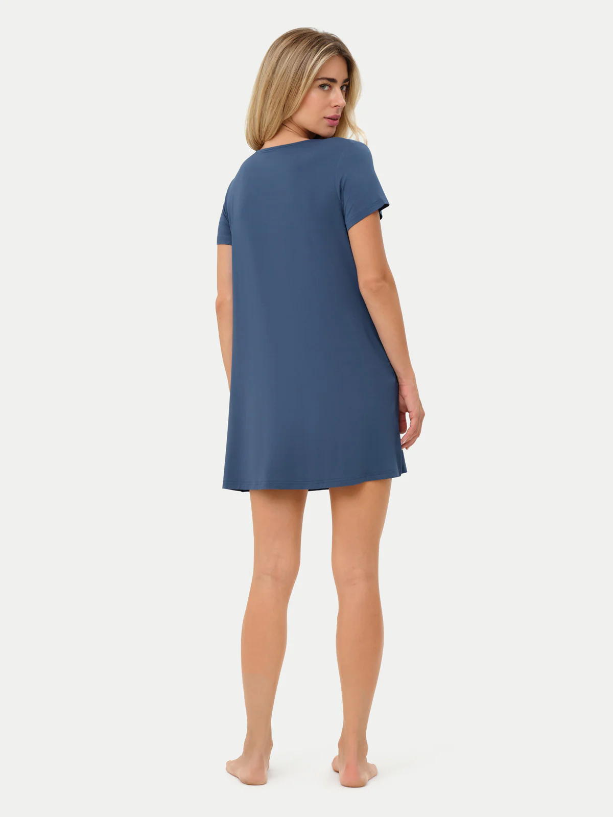 Short Sleeve Short Bamboo Sleepshirt - Image 92