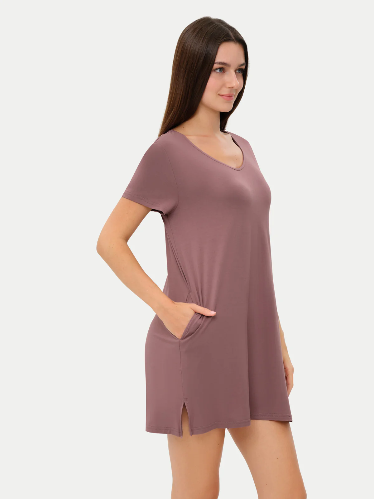 Short Sleeve Short Bamboo Sleepshirt - Image 99