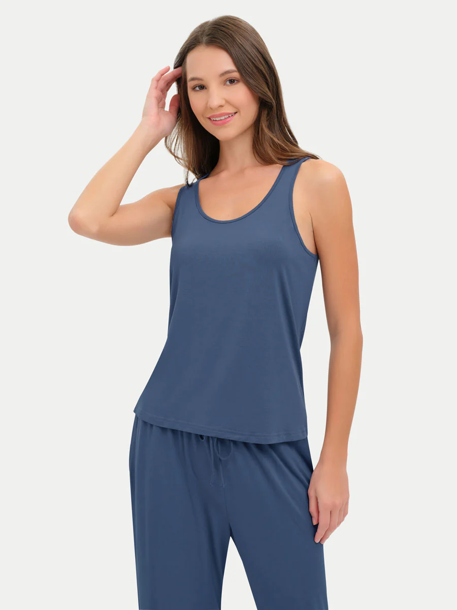 Sleeveless Bamboo Tank Top - Image 41