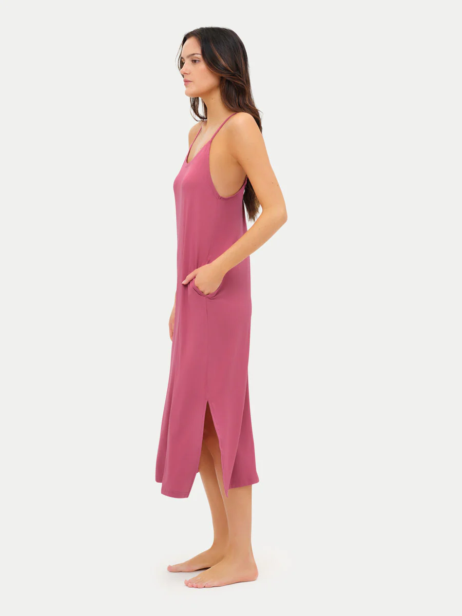 Sleeveless Long Bamboo Sleepshirt - Image 19
