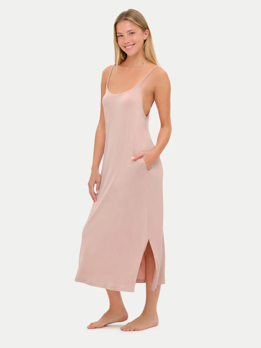 Sleeveless Long Bamboo Sleepshirt - Image 32