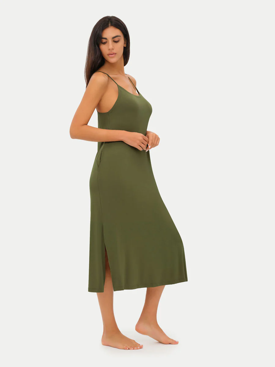 Sleeveless Long Bamboo Sleepshirt - Image 5