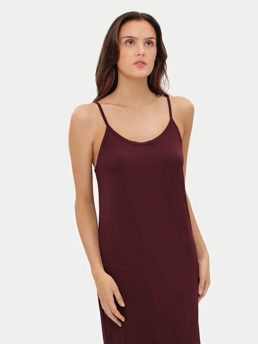 Sleeveless Long Bamboo Sleepshirt - Image 54