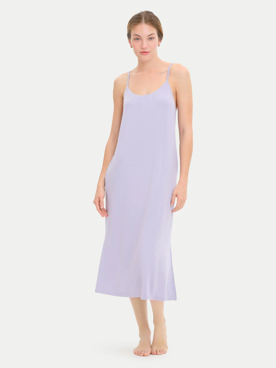 Sleeveless Long Bamboo Sleepshirt - Image 62