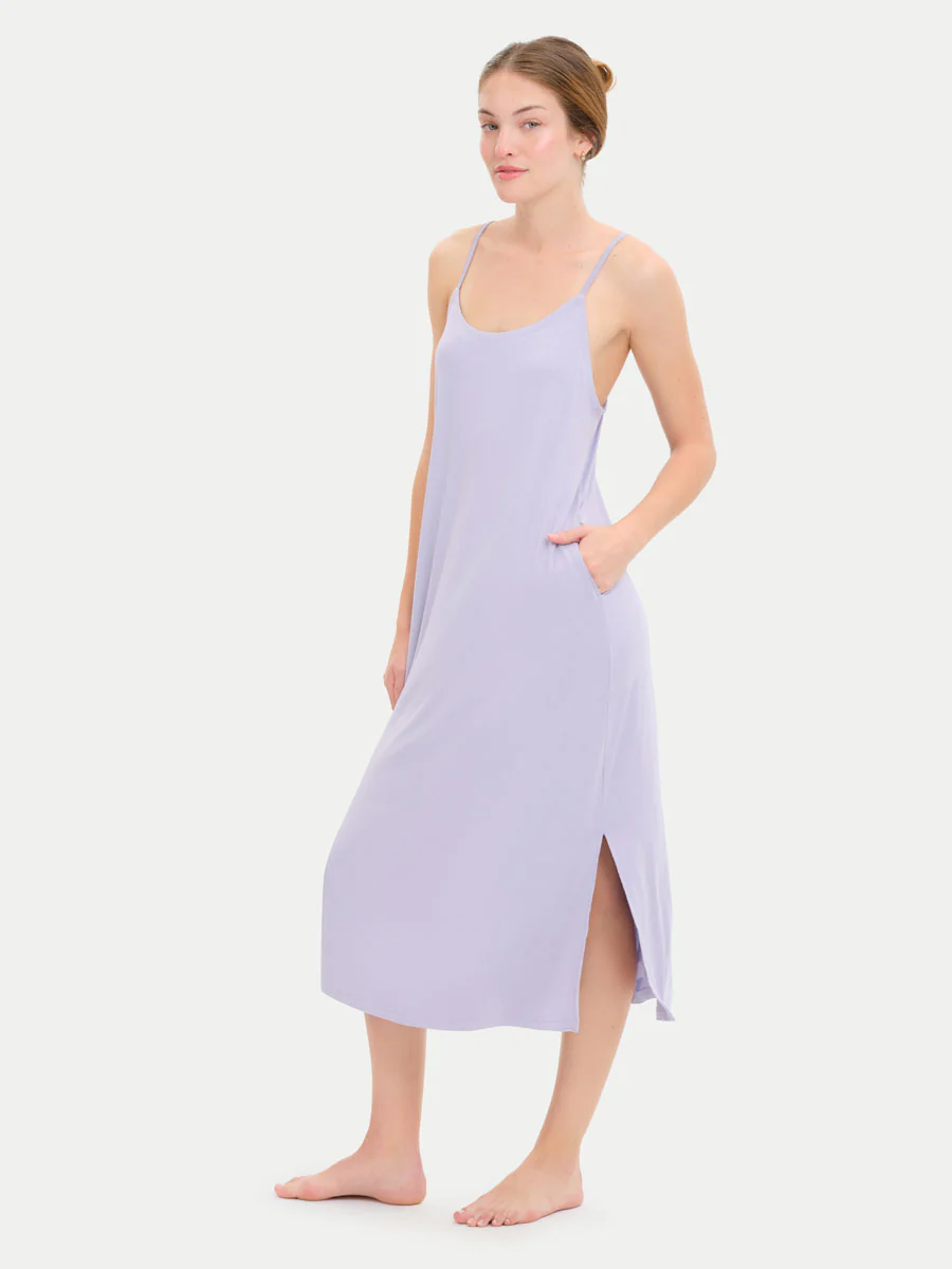 Sleeveless Long Bamboo Sleepshirt - Image 63