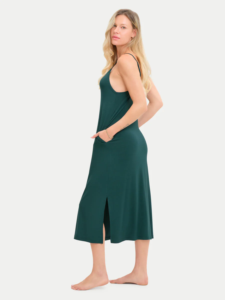 Sleeveless Long Bamboo Sleepshirt - Image 77