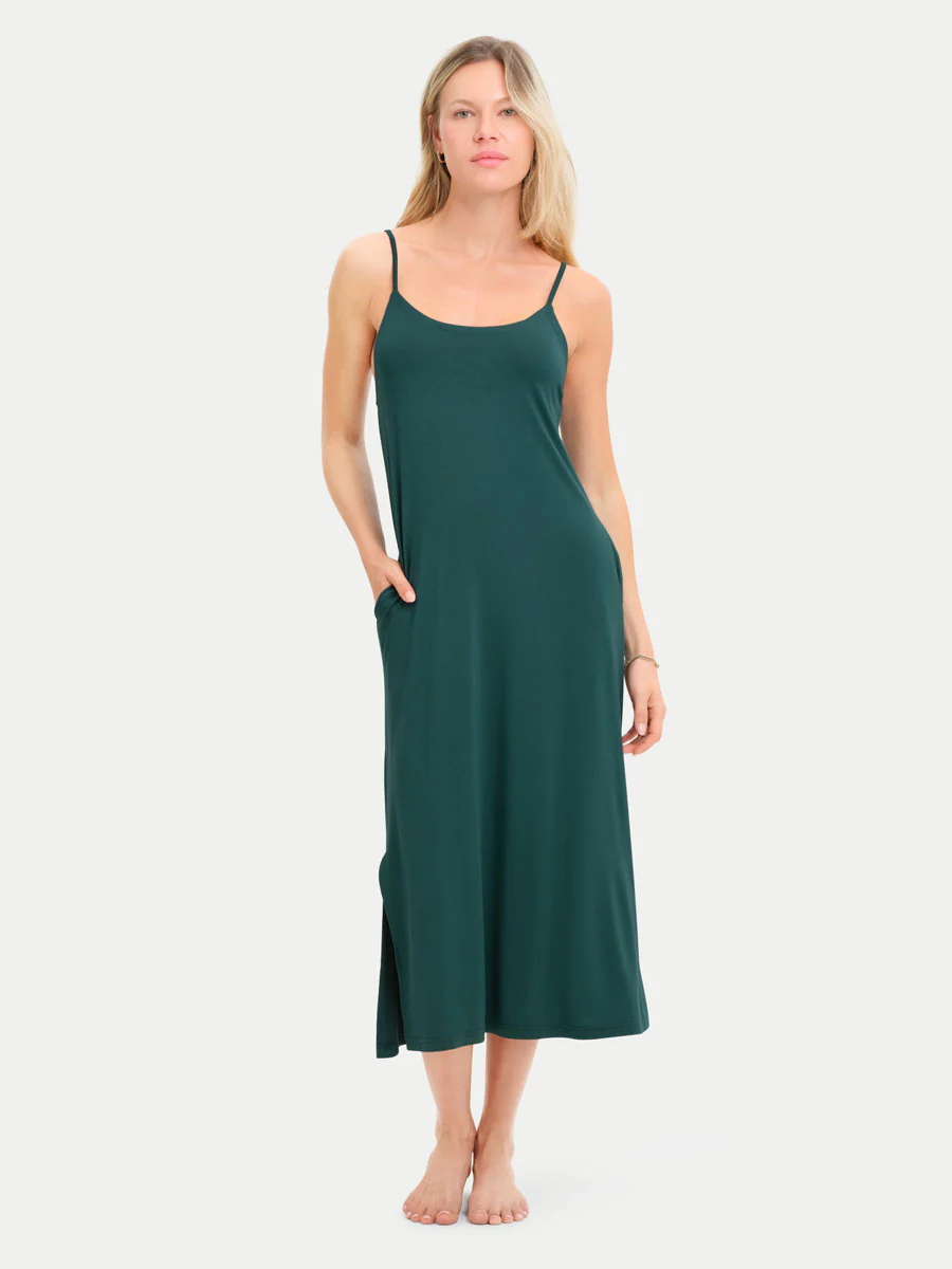Sleeveless Long Bamboo Sleepshirt - Image 80