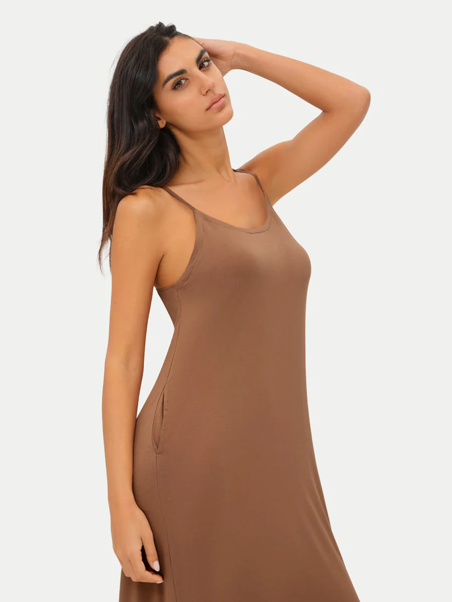Sleeveless Long Bamboo Sleepshirt - Image 9