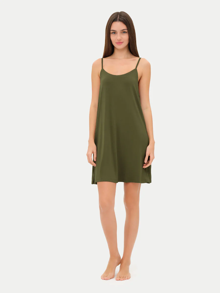 Sleeveless Short Bamboo Sleepshirt - Image 51