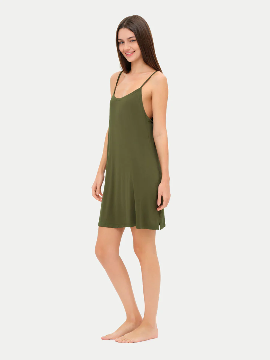 Sleeveless Short Bamboo Sleepshirt - Image 52