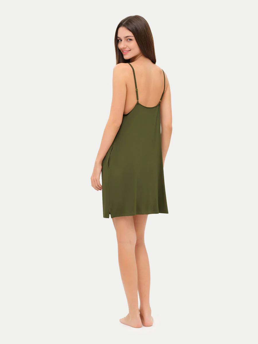 Sleeveless Short Bamboo Sleepshirt - Image 54