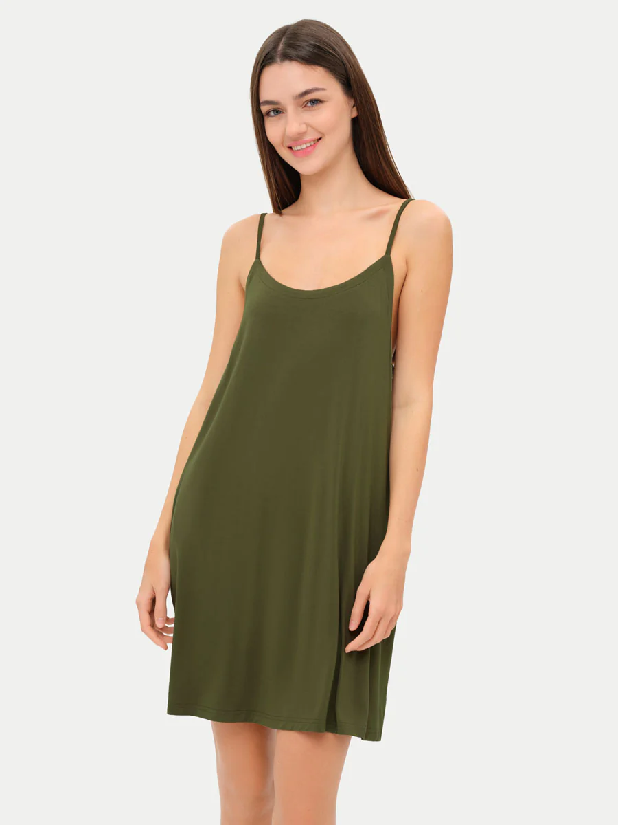 Sleeveless Short Bamboo Sleepshirt - Image 56