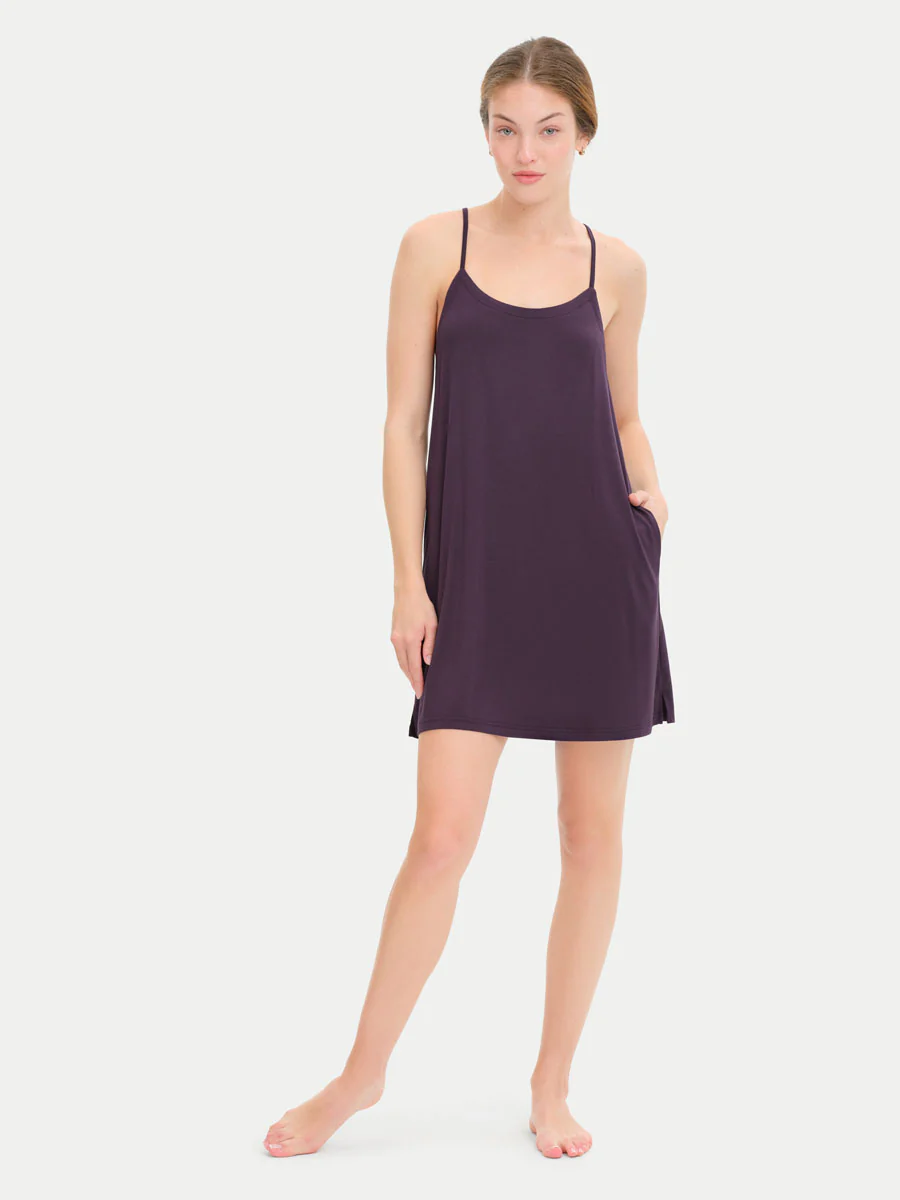 Sleeveless Short Bamboo Sleepshirt - Image 75